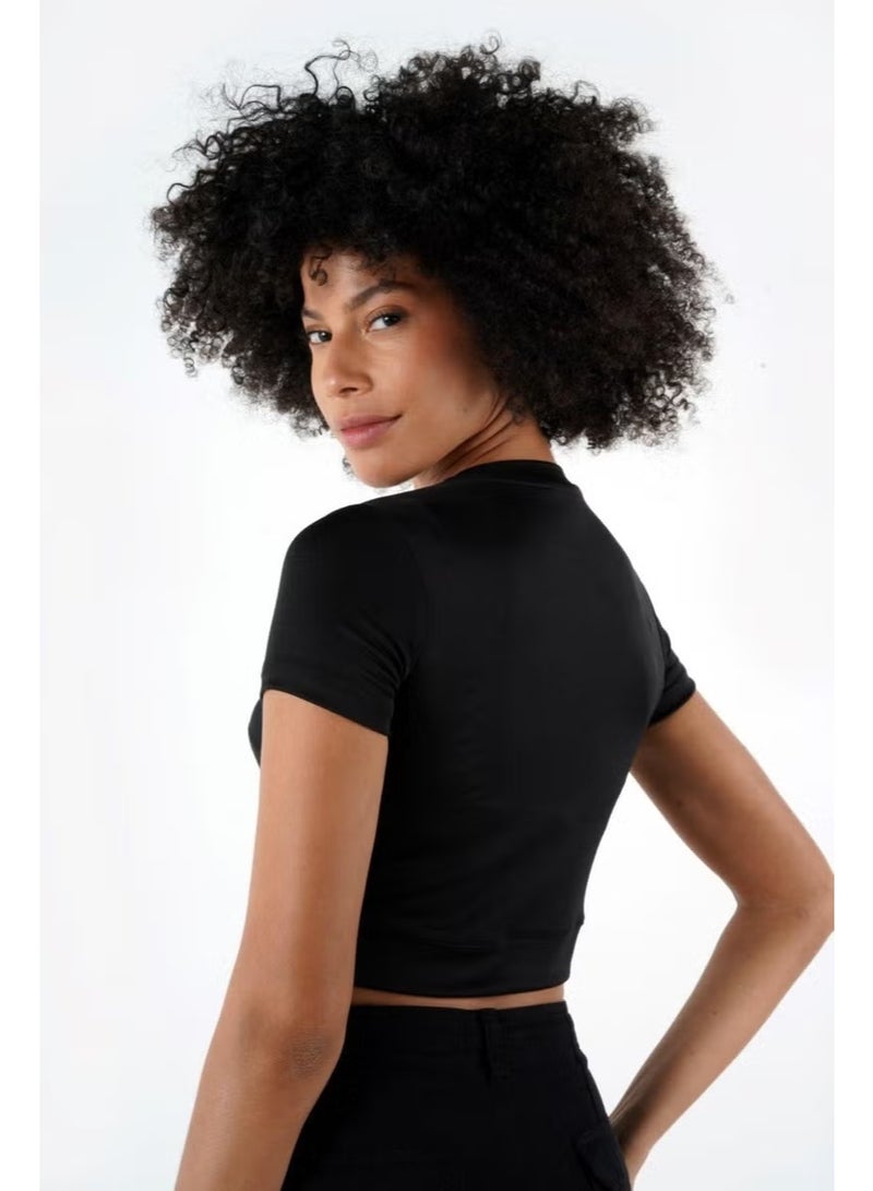 Alexander Gardi Crew Neck Crop T-Shirt (B24-326A) - Image 2